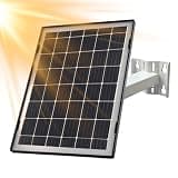 Solar Charger for Outdoor Security Cameras, 7W USB-C Solar Panel with Adjustable Bracket, Weatherproof Solar Power Supply for Rechargeable Wireless Cameras