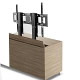 UIYTJRT Adjustable TV Mount Bracket - TV Floor Stand - Tv Motorized Lift, Tv Lift Mechanism with Remote, Dual Motor Lift Stroke 150cm/59.0inch, for 55" - 120" TVs Up to 130kg/286lb,