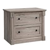Sauder Palladia 2 Drawer File Cabinet, Lateral Filing Cabinets for Home Office, Hanging File Folders Organizer, Interlocking Drawers, in Split Oak Finish