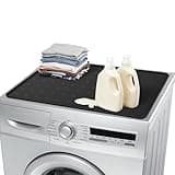 WZGUSXN Washer Dryer Countertop 26"x18" – Silicone Topper Mat for Front Load Machines | Creates a Laundry Folding Station & Protects from Spills, Scratches & Noise 1 Pack(Black)