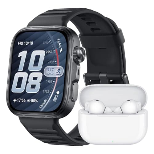 Huawei Watch FIT 5 Pro Smart Watch, GPS, ECG, 1.92″ Sapphire Glass Display, NFC, Outdoor Modes, Health Monitor, Long Battery Life, 5ATM, Android and iOS, Black