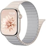 Patented Magnetic Sport Silicone Band Compatible with Apple Watch Bands 40mm 38mm 41mm 44mm 45mm 42mm 49mm Women Men, Soft Silicone Sport Loop Strap for iWatch Series 11 10 9 8 7 6 5 4 3 2 1 SE Ultra