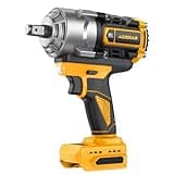 AIDERAR Impact Wrench for DeWalt Battery, 1328Ft-Lbs (1800N.m) Impact Driver, 1/2" Impact Gun 3-Speed High Torque Power Tool for Tire Removal, Rusted Bolts, Heavy Equipment(No Battery)