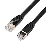 Omquot CAT7 Shielded High Speed 10Gbps Ethernet Cable for Laptop Modem Router 1M Black (15m)