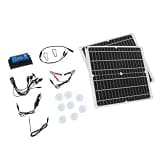 MAGICLULU 300w Monocrystalline Solar Power Panel Kit for Outdoor Power Supply and Device Charging, Lightweight and Efficient Solar Cell Panel for Hiking and Traveling