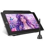 VEIKK VK1200 V3 Drawing Tablet with Screen 11.6 Inch Full Laminated Pen Display, 16384 Levels Pressure Sensitivity, 60° Tilt Support, Adjustable Stand, 2 Battery-Free Pens & Glove