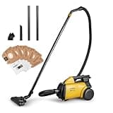 Eureka 3670M Canister Cleaner, Lightweight Powerful Vacuum for Carpets and Hard floors, w/ 5bags,Yellow