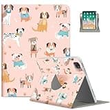 Lalumix for iPad Air 11 Inch Case M4/M3/M2 2026/2025, 360 Degree Rotating for iPad Air 5Th/4Th Generation Cases 10.9-inch,for iPad Pro 11 Inch Case 4Th/3Rd/2Nd/1St Generation Pencil Holder, Pink GOG