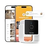 Petcube Cam Indoor Home Security Camera with 1080p HD Video, Two-Way Audio, Motion Detection, and Phone App, Night Vision Wi-Fi Camera for Apartment Security, Video Baby Monitor