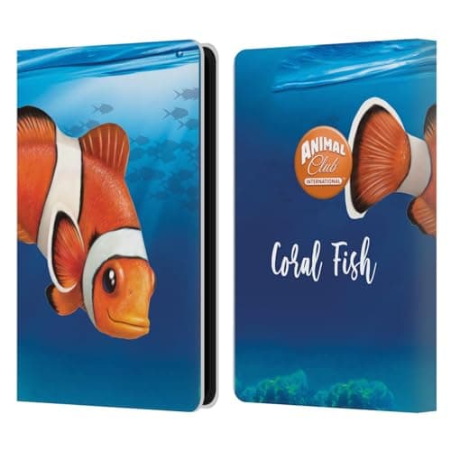 Head Case Designs Officially Licensed Animal Club International Coral Fish Underwater Leather Wallet Case Compatible with Kindle Paperwhite 5 (2021)