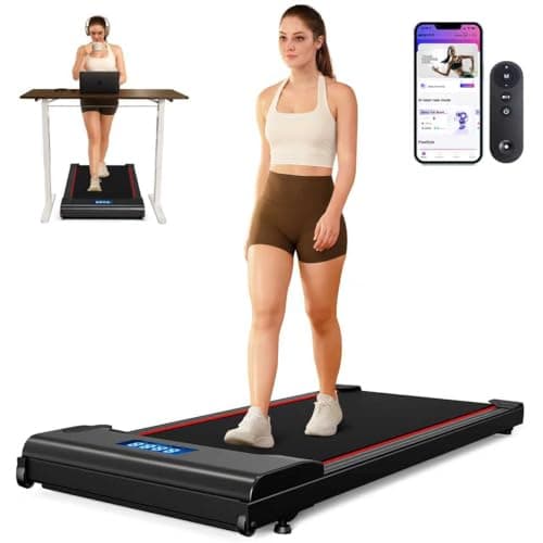 NeoSilent Walking Pad Under Desk Treadmill for Home with BLDC Core and Extra-Large Belt, App and Remote Control