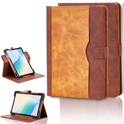 Case for ICONLINK P13 11-inch Case 360 Degree Rotation Multi-Viewing Angels PU Leather Stand Folio Cover Brown