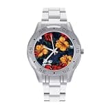 FekiLoot Watches for Men Big Face Stainless Steel Wristwatch Casual Watch