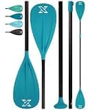 ZLX Paddle Board Paddle, 3 or 4 Piece Adjustable SUP Paddle, Detachable Floating Kayak Paddles, 2-Sided Lightweight Oar with Premium Durable Blades, for Paddleboard, Surfing, Water Sports Enjoyment