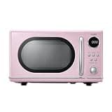 COMFEE' Retro Countertop Microwave Oven, 0.7 Cu.Ft., 700W, Pink