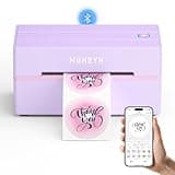 MUNBYN Bluetooth Thermal Label Printer, 130B Wireless 4x6 Shipping Label Printer for Shipping Packages Small Business Office or Home, Compatible with iPhone Android iPad Windows macOS Chrome
