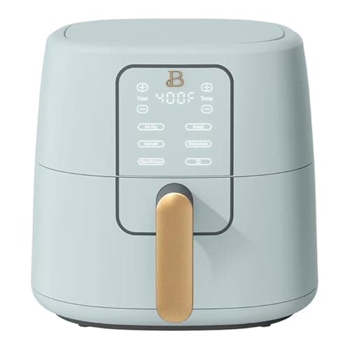 B 6 Quart Digital Air Fryer TurboCrisp Technology, Large Touchscreen Controls, Ceramic Roast Reheat Dehydrate Nonstick, Family Size for 5-7 People