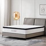 12 Inch Queen Hybrid Mattress, Memory Foam and Spring Construction, with Edge Support, Motion Isolation & Pressure Relief, Breathable & Eco-Friendly, Easy Setup