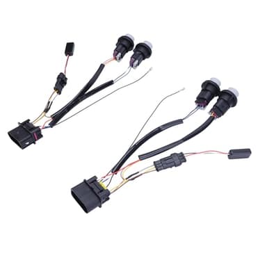 2PCS Projector Headlights Conversion Adapter Wire Harness Compatible for Ram 1500 2500 3500 2013 2014 2015 2016 2017 2018,Headlights Conversion Wiring Adapter Replaces 810003