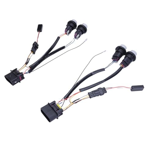 2PCS Projector Headlights Conversion Adapter Wire Harness Compatible for Ram 1500 2500 3500 2013 2014 2015 2016 2017 2018,Headlights Conversion Wiring Adapter Replaces 810003
