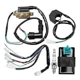 EATAKWARD 5 Wiring Loom Kill Switch Coil CDI Spark Plug Kit for 50cc 70cc 90cc 110cc 125cc140cc Kick Start Dirt Pit Bike ATV, Replacement for Chinese Pit Bike