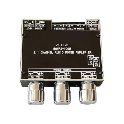 New 2026 ZK-LT21 LT23 50Wx2+100W 15Wx2+30W 2.1 Channel BT5.1 Audlo Power Amplifier Board AMP Subwoofer Wuzhi Audlo APP USpB