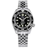 LURCAN Heimdallr Men's Luxury Automatic Diver Dress Watch 44mm 200M Water Resistant Steel Black | 5-Link - Flat Triangle