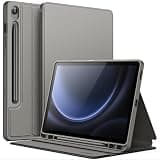JETech Case for Samsung Galaxy Tab S10 Lite / S10 FE / S9 FE 10.9-Inch with S Pen Holder, Slim Folio Stand Protective Tablet Cover, Multi-Angle Viewing (Gray)