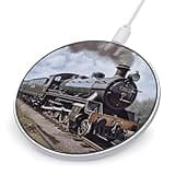 Steam Locomotive Train Wireless Charger Magnetic Phone Induction Charger 10w Fast Wireless Charging Station Compatible with iPhone 17 16 15 14 13 12 Pro Max Samsung Galaxy S25 S24 S23