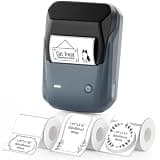 NIIMBOT B1 Label Maker Machine with 3 Tapes, Portable Thermal Label Printer for Home, Office, School Organization, Small Business, Inkless Label Maker with Multiple Templates, Blue