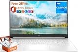 HP 14 Inch Laptop Student Business, Office Pro Lifetime License, Intel 4 Cores Processor, 16 GB RAM, 320 GB Storage(64 GB eMMC + 256 GB MSD), Webcam, Ultralight, WiFi, Windows 11 Pro (Windows 11 Pro)