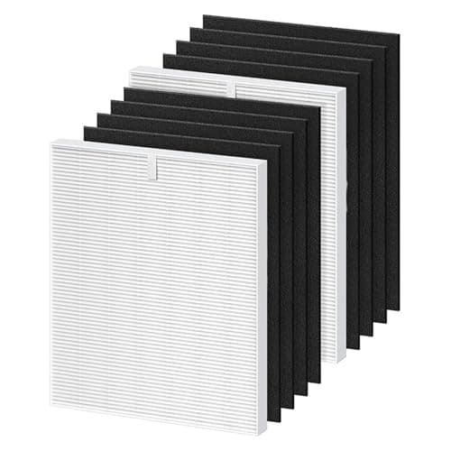 AP-1512HH Replacement Filter Parts,Compatible For Coway,Compatible For Airmega,AP1512HH Air Purifier, 3304899(5pcs Black 1pcs White)