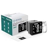 Ease Healthcare - Wrist Blood Pressure Monitor Rechargeable with LED Display - Digital BP Wrist Cuff for Home Use - Dual User 120 Memory Storage - W1104L Portable BP Machine Adults