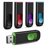 MAKACTUA 5 Pack 8GB USB Flash Drive, USB 2.0 Memory Stick Thumb Drive Pen Drives Jump Drive for Data Storage Multiple Color