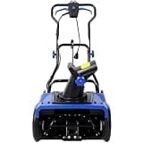 20-Inch Corded Electric Snow Blower, 15 Amp Snow Thrower with 180° Rotating Chute, 30 FT Throwing Distance & 10" Clearing Depth, Walk-Behind Snowblower for Driveways, Sidewalks & Patios, Black/Blue