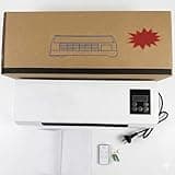 Ductless Air Conditioners, Wall AC Unit No Windows Needed, 1800W 2 in 1 Portable Wall Mounted Air Conditioner Heater Fan Combo, Quiet Heating Cooling System with Remote Timer for Home(White)
