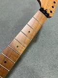 Reverse big Head 22 fret Roasted Flame Maple Electric guitar Neck Locking nut