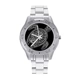 NTVOWPZO Three-Hand Analog Stainless Steel Watches for Men Easy Reader
