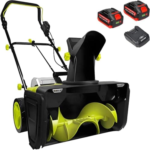 3500 W Electric Snow Blower, Blowers Cordless, Brushless Motor, 20" Width, 25ft Throw Distance, LED Lights & Adjustable Chute for Home and Business Use