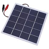 4W 5V Polycrystalline Silicon Solar Panel, Lightweight DIY Solar Panel, 172x175x2mm Portable Solar Panel for Outdoor Charging, RV, Camping, Battery Trickle Charging