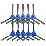 10-Pack Side Brushes Compatible with 850T Robotic Vacuum Cleaner for Pet Hair and Corner Cleaning