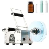 AETEREOS Semi-Automatic Round Bottle Labeling Machine 20-40pcs/min Electric Label