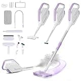 AAOBOSI Steam Mop, 1300W Powerful Detachable Handheld Steamer with 350ml Tank, 11 Multi-purpose Accessories, 23FT Power Cable, Steam Mops for Floor Cleaning, Tiles, Windows, Carpets, Furniture