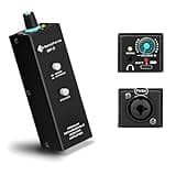 Rechargeable Headphone Amp with XLR/TRS Input & 3.5mm Output, Stereo/Mono Switch for in-Ear Monitor, Drummers, Guitar, Musicians, Keyboardists (Personal Analog Headphone Amplifier)