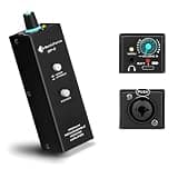 Rechargeable Headphone Amp with XLR/TRS Input & 3.5mm Output, Stereo/Mono Switch for in-Ear Monitor, Drummers, Guitar, Musicians, Keyboardists (Personal Analog Headphone Amplifier)