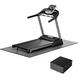 Stepwaver Treadmill Mat for Floor & Carpet Floors, 63" × 30", 0.25" Thick Non-slip Treadmill Mat for Carpet, Mat for Under Treadmill on Hardwood Floors for Bike, Elliptical, Treadmill
