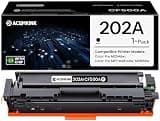 ACQMKINK 202A Black Toner Cartridge Replacement for HP 202A CF500A Color Pro MFP M281fdw M281cdw; M254dw Printer Ink 1 Pack