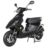 X-PRO Bali 150cc Gas Moped CVT Automatic, Electric Start, Fuel‑Efficient Commuter Motorcycle with Large Storage – Adult Moped for Daily Riding & City Travel (Black)
