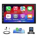 Car Stereo Radio Compatible for Nissan Sentra/Sylphy 2007-2012 with Carplay Android Auto GPS Navigation 7in Touchscreen Car Radio Player with WiFi RDS Radio Bluetooth SWC Mirror Link + Backup Camera