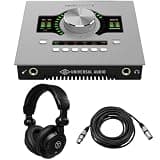 Apollo Twin X DUO Gen 2 Thunderbolt 3 Audio Interface, Bundle with TAPH100 Monitor Headphones and 25' Microphone Cable